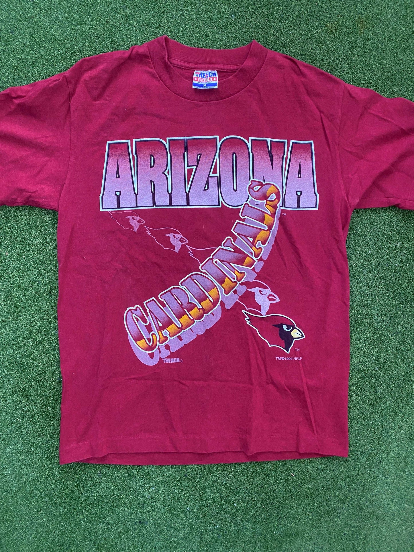 1994 Arizona Cardinals - Vintage NFL Tee Shirt (Medium) Gametime Vintage