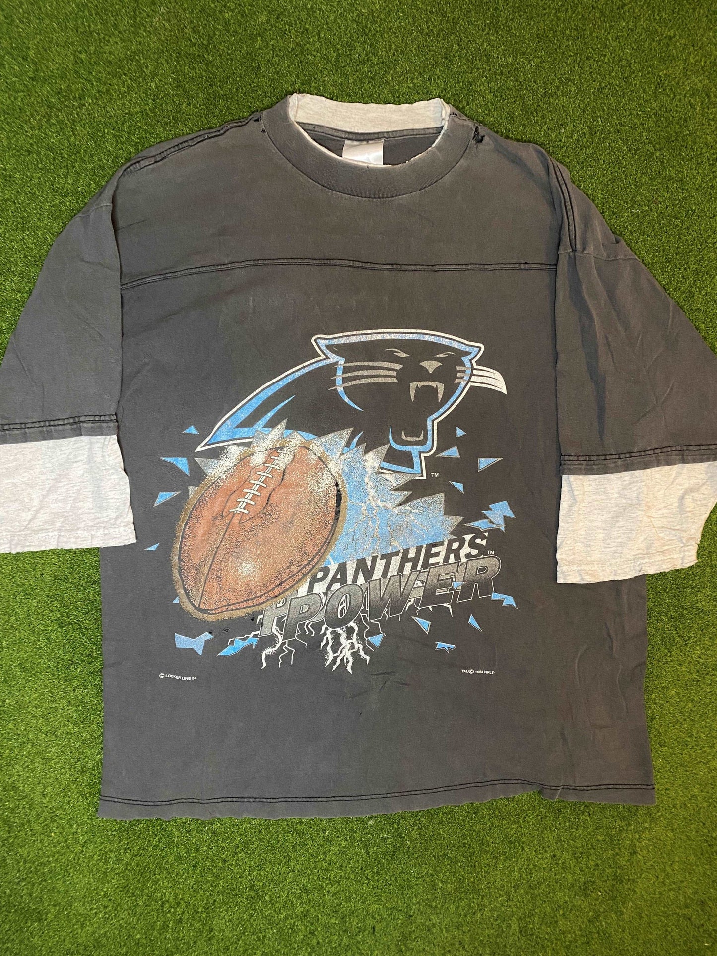 1994 Carolina Panthers - Vintage NFL 3/4 Sleeve (XL)