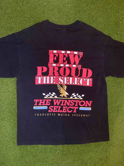 1994 Charlotte Motor Speedway - Winson Select - Double Sided - Vintage NASCAR Tee Shirt (Large)