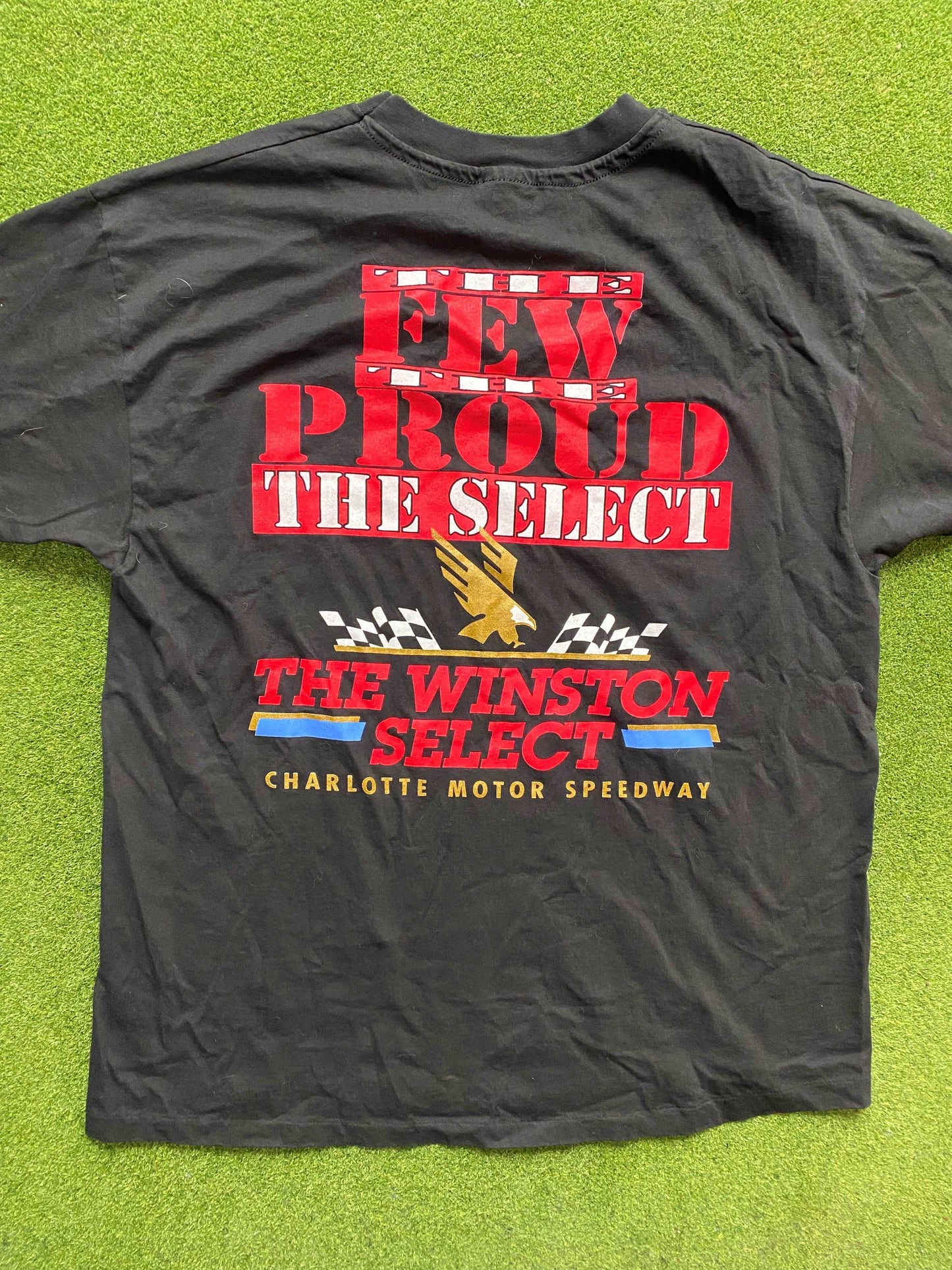 1994 Charlotte Motor Speedway - Winson Select - Double Sided - Vintage NASCAR Tee Shirt (XL)