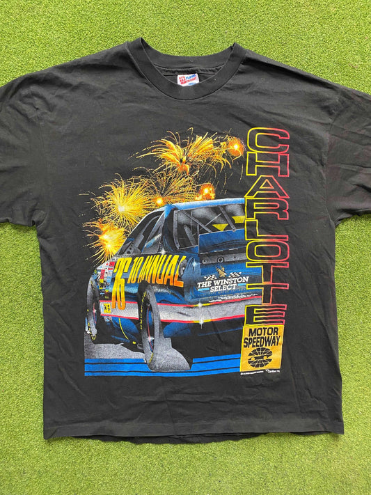 1994 Charlotte Motor Speedway - Winson Select - Double Sided - Vintage NASCAR Tee Shirt (XL)