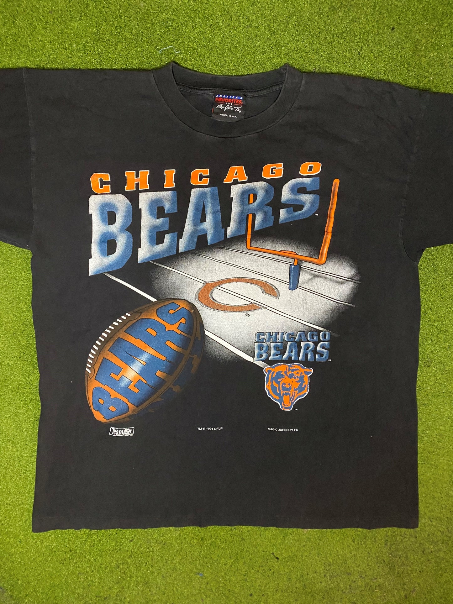 1994 Chicago Bears - Vintage NFL T-Shirt (Large) Gametime Vintage