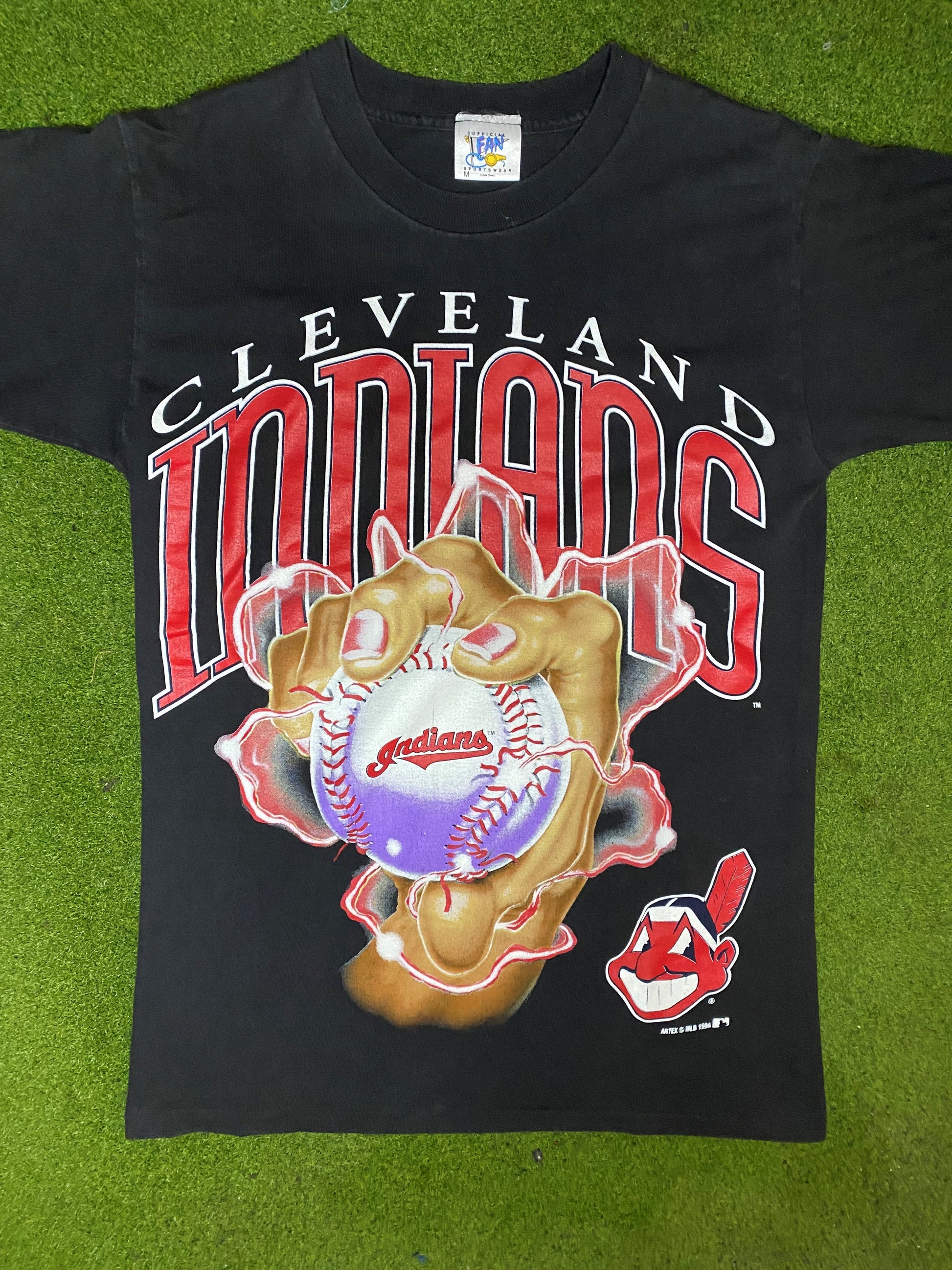 1994 Cleveland Indians - Vintage MLB T-Shirt (Medium) 