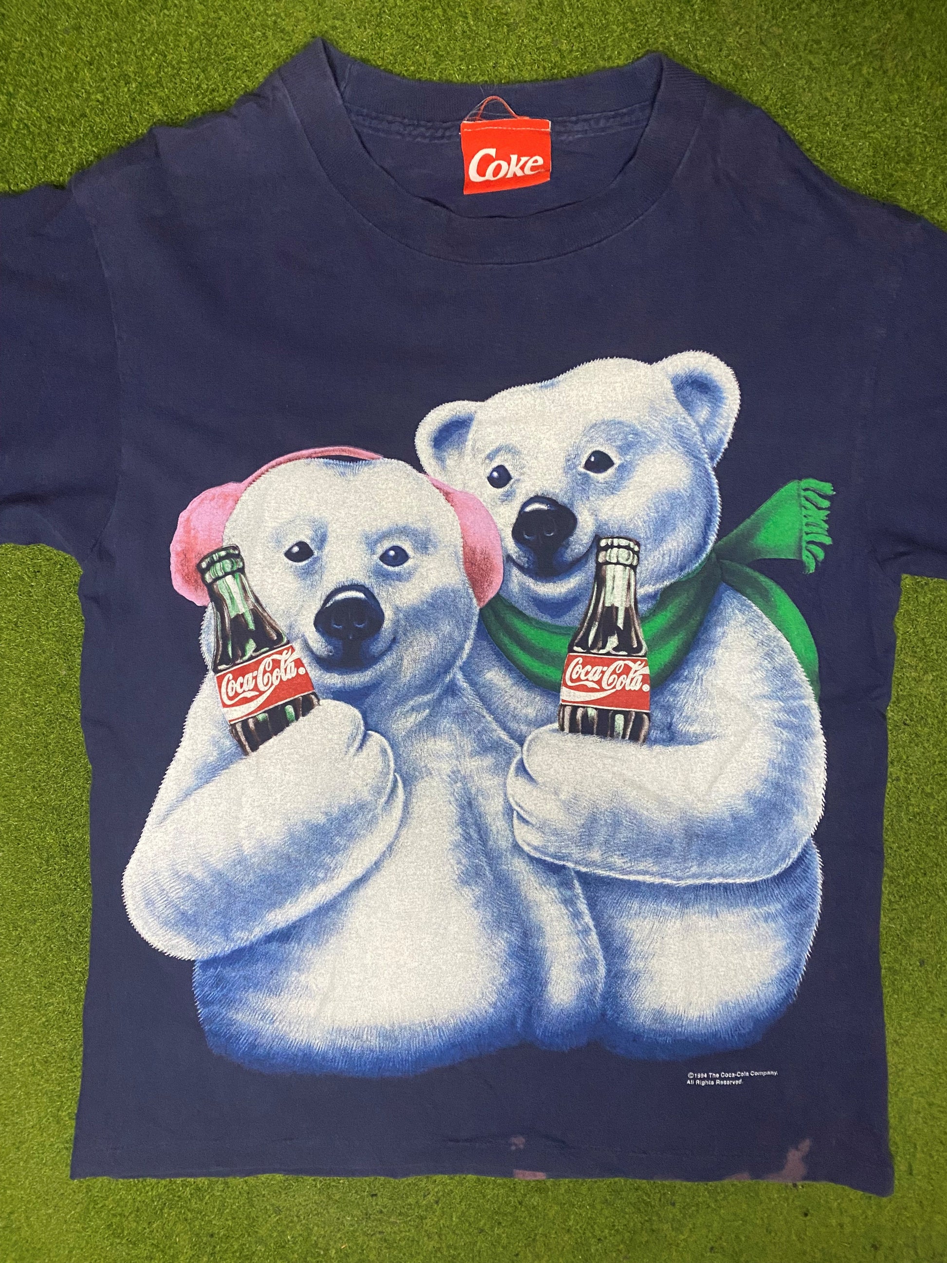 coca cola monsters of the gridiron t shirt 1994 Coca Cola - Polar Bears