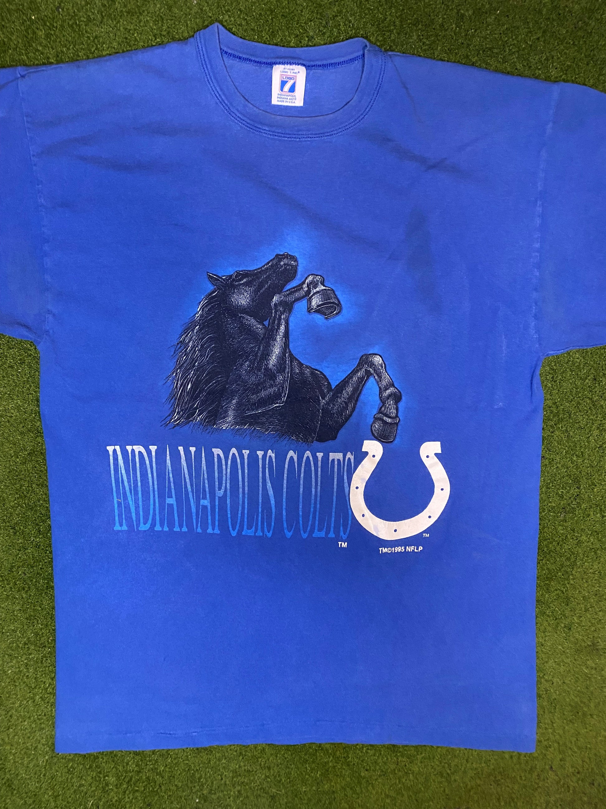 1995 Indianapolis Colts - Vintage NFL T-Shirt (Large)