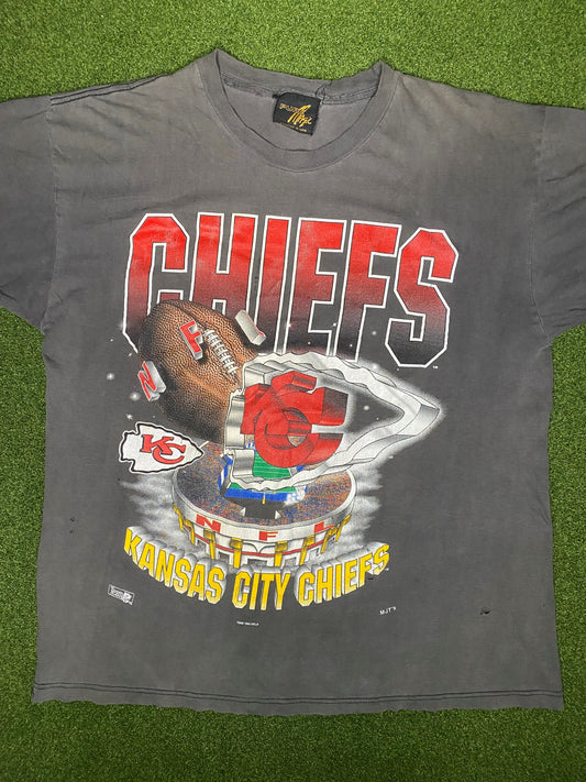 1994 Kansas City Chiefs - Vintage NFL T Shirt (Large)