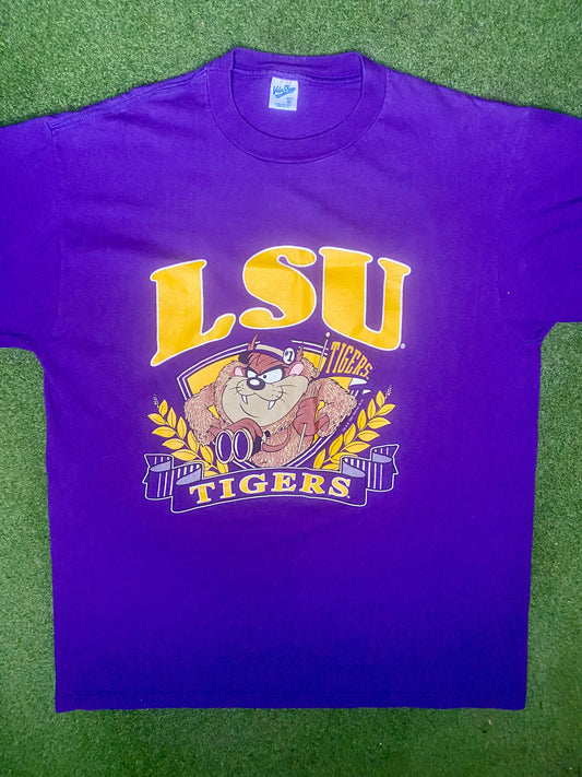 1994 LSU Tigers - Taz - Vintage College T Shirt (XL)