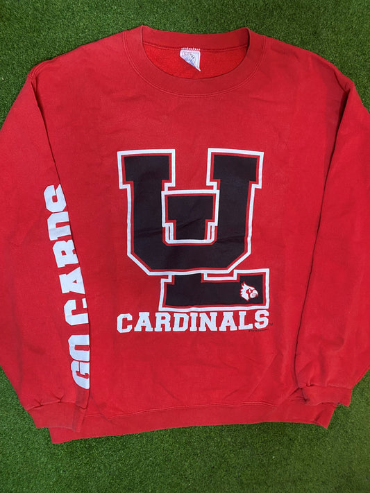 1994 Louisville Cardinals - Vintage College Crewneck Sweatshirt (Large) 