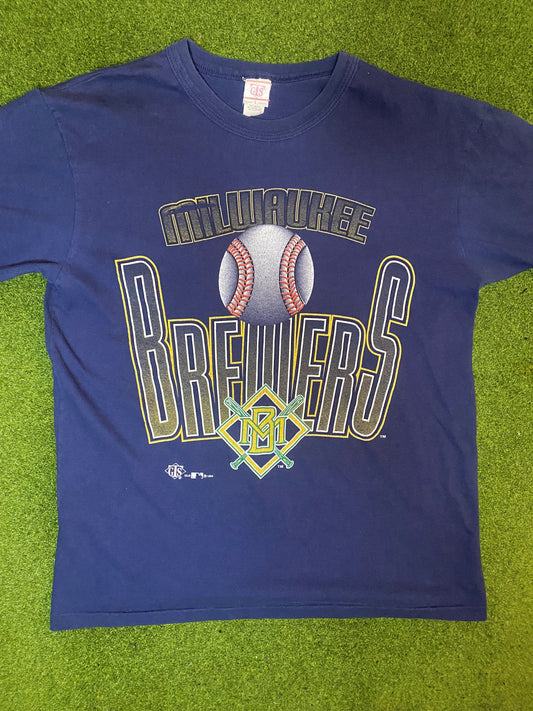 1994 Milwaukee Brewers - Vintage MLB T-Shirt (Large)