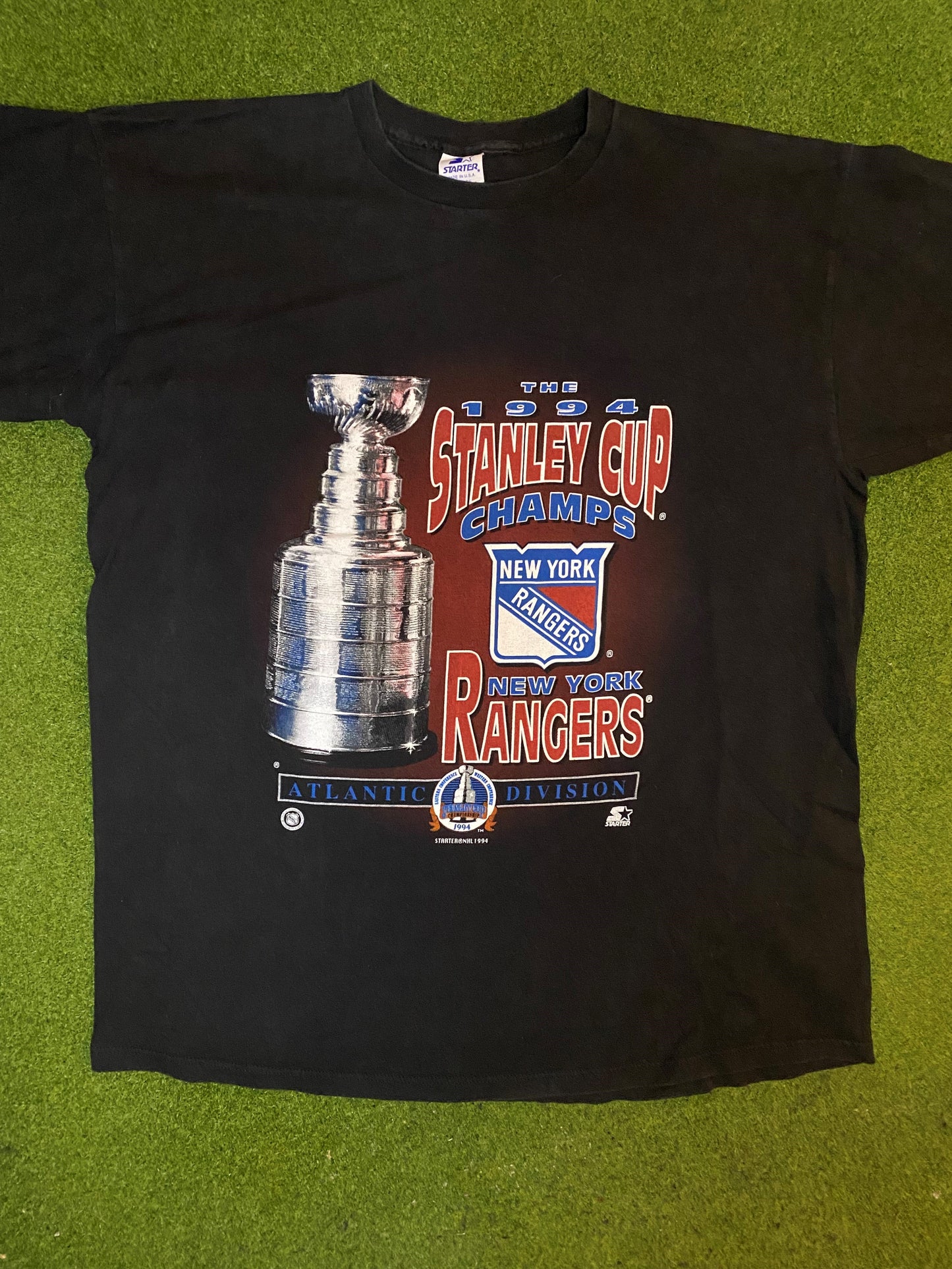 1994 New York Rangers - Stanley Cup Champions - Vintage NHL T-Shirt (XL)