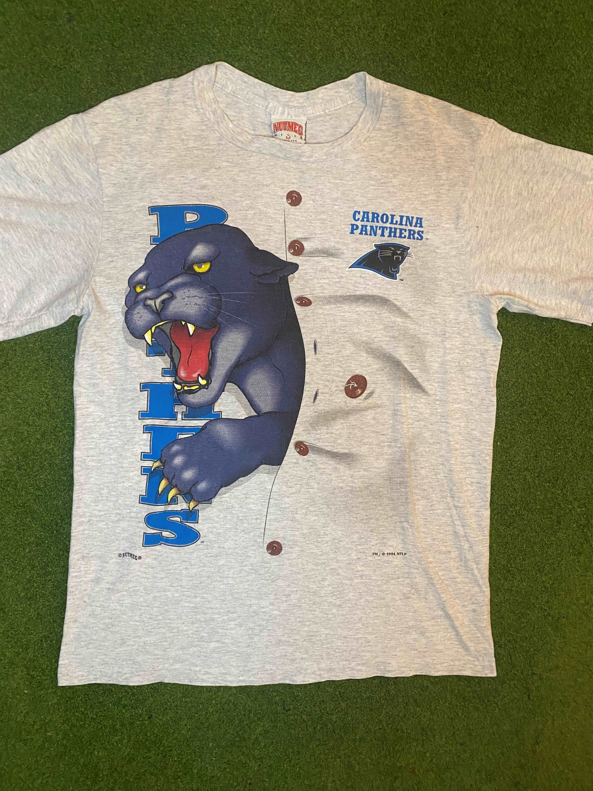 1994 Carolina Panthers - Break Thru - Vintage NFL T-Shirt (Medium)