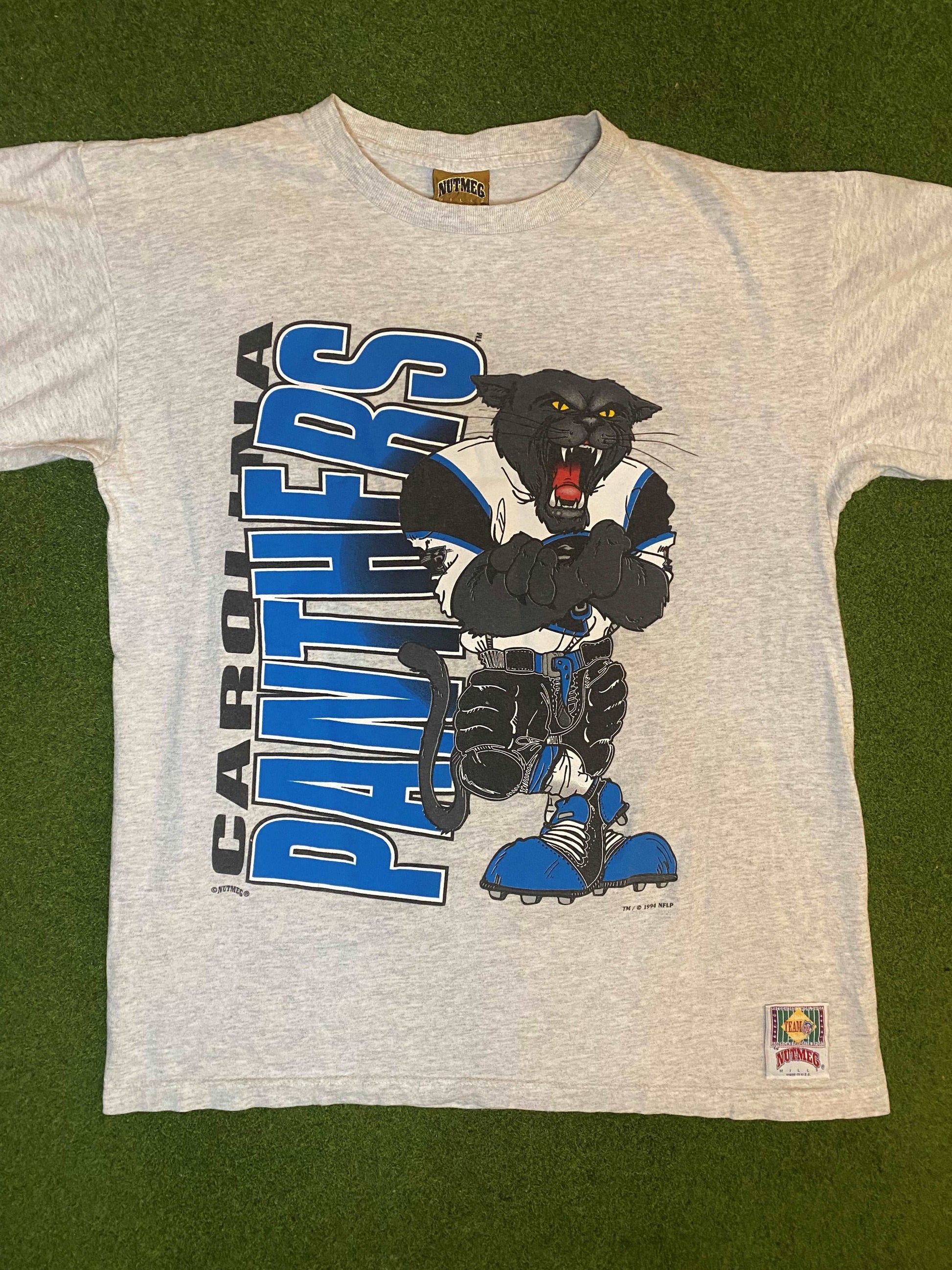 1994 Carolina Panthers - Double Sided - Vintage NFL T-Shirt (Large)