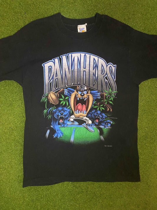 1994 Carolina Panthers - Taz Crossover - Vintage NFL Tee Shirt (Large) Gametime Vintage