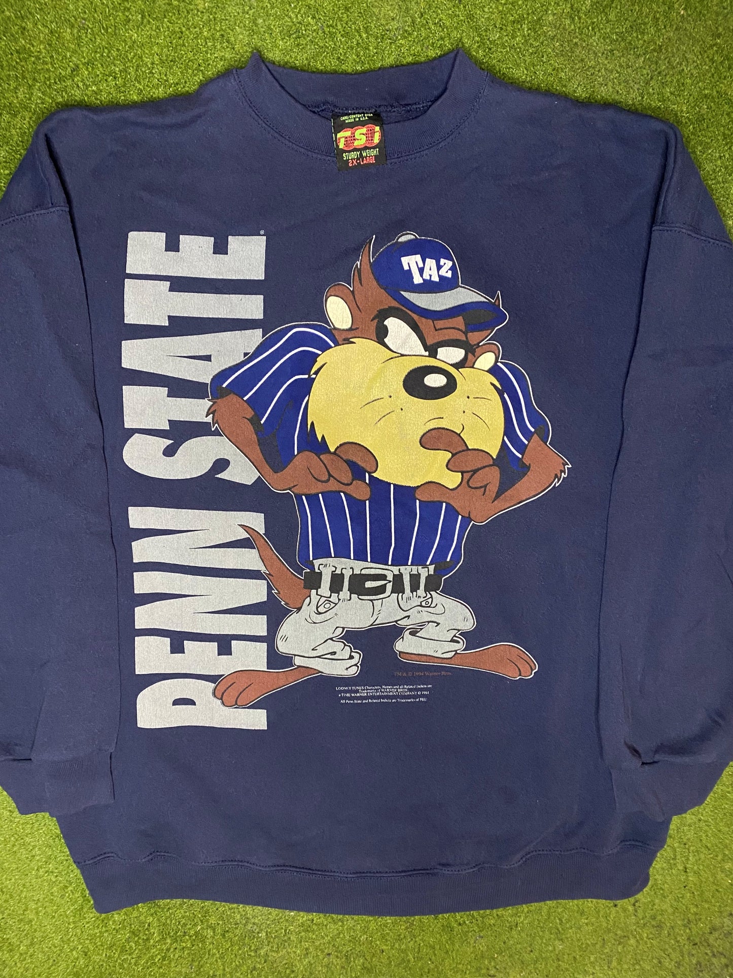 1994 Penn State Nittany Lions - Taz - Vintage College Sweatshirt (2XL) Gametime Vintage