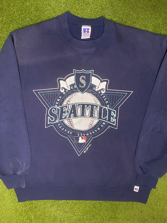 1994 Seattle Mariners - Vintage MLB Sweatshirt (Large) - Gametime Vintage