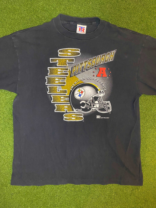 1994 Pittsburgh Steelers - Vintage NFL T-Shirt (Large) Gametime Vintage