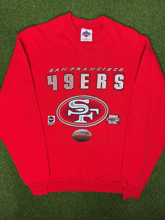 1995 San Francisco 49ers - Vintage NFL Crewneck Sweatshirt (Medium)