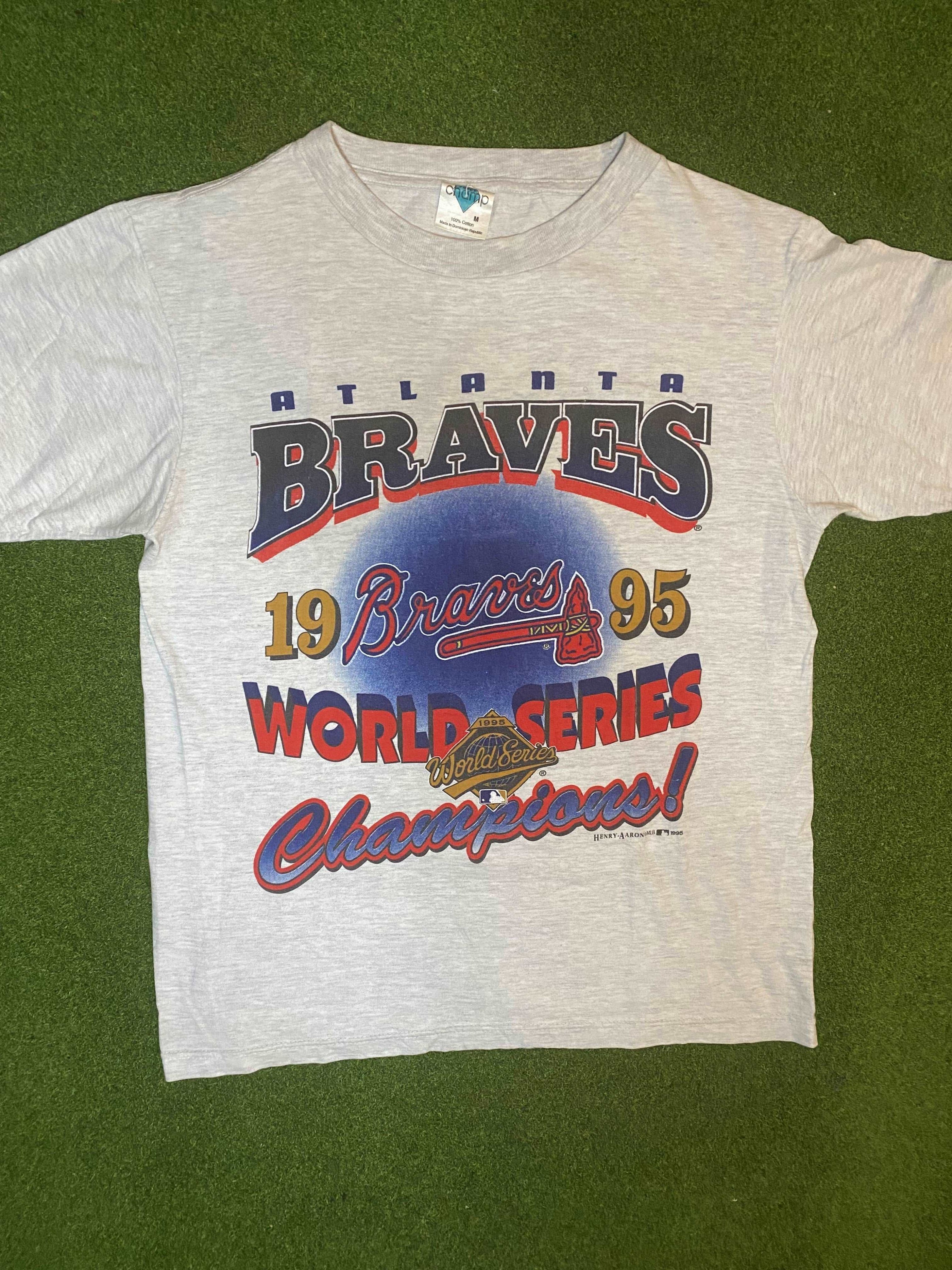 1995 Atlanta Braves - World Series Champions - Vintage MLB Tee Shirt