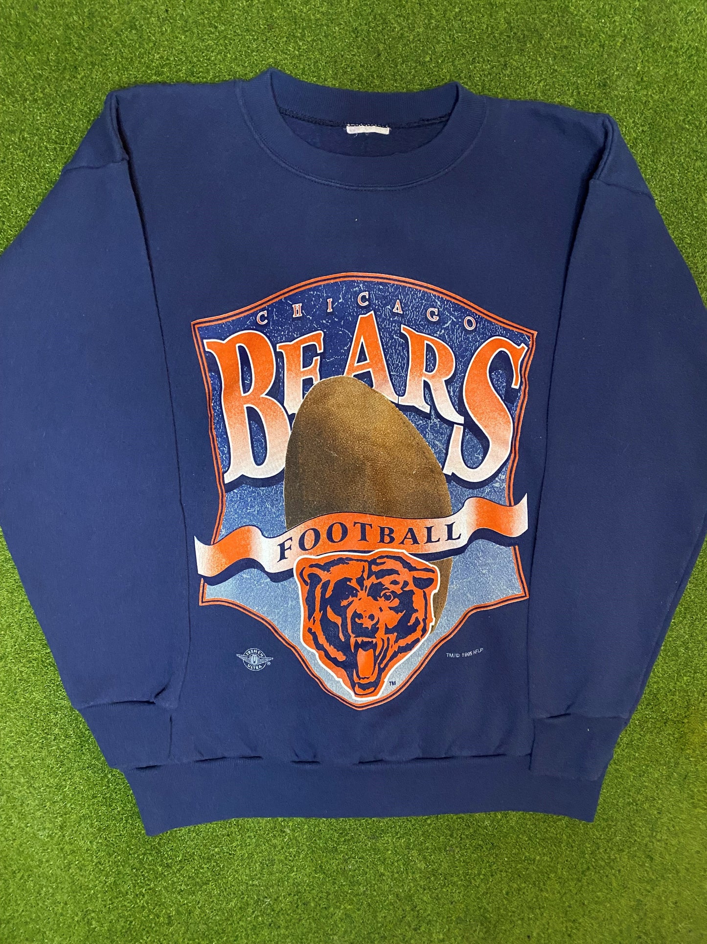 1995 Chicago Bears - Vintage NFL Crewneck Sweatshirt (Medium) Gametime Vintage