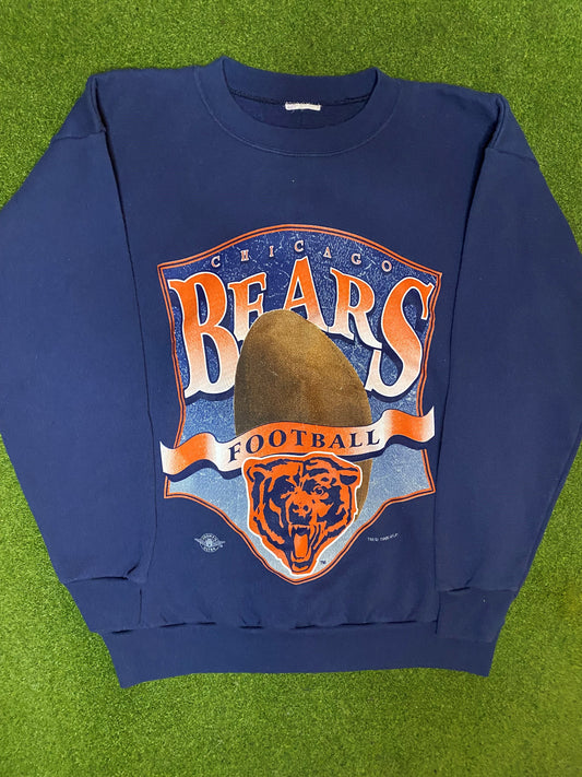 1995 Chicago Bears - Vintage NFL Crewneck Sweatshirt (Medium) Gametime Vintage