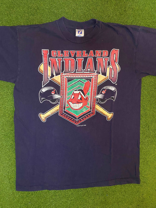 1995 Cleveland Indians - Vintage MLB T-Shirt (XL)