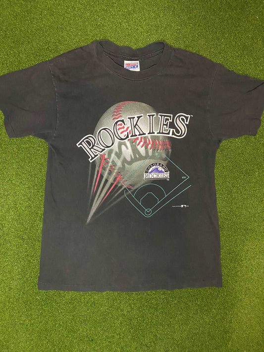 1995 Colorado Rockies - Vintage MLB Tee Shirt (Medium)