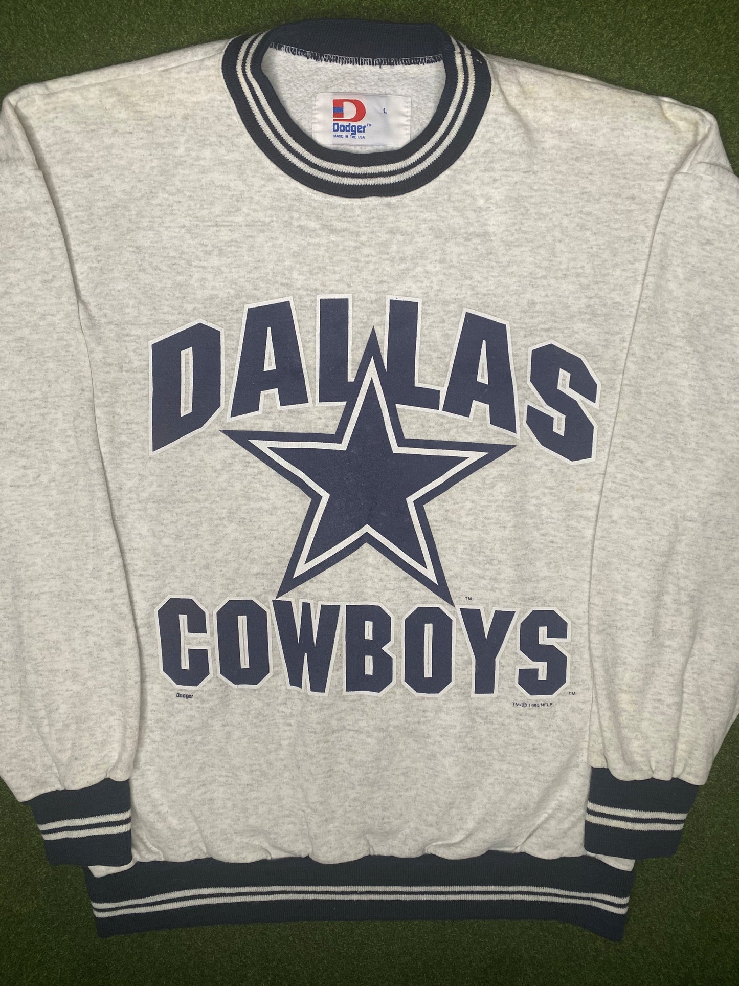 1995 Dallas Cowboys - Vintage NFL Crewneck Sweatshirt (Large)