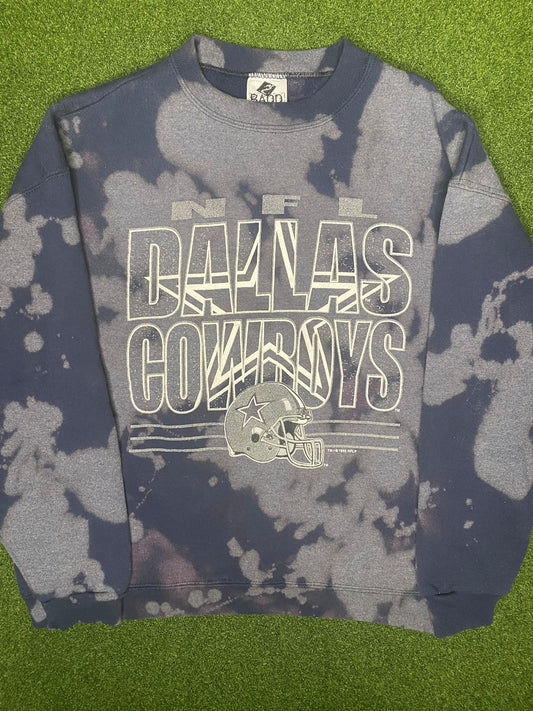 1995 Dallas Cowboys - Tie Dye - Vintage NFL Sweatshirt (Medium)