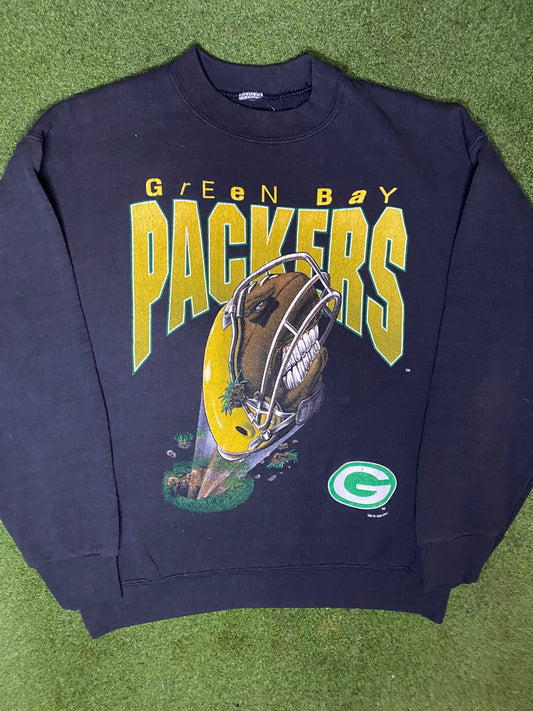 1995 Green Bay Packers - Vintage NFL Sweatshirt (Medium) Gametime Vintage