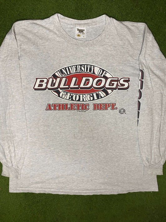 1995 Georgia Bulldogs - Vintage College Long Sleeve (XL) Gametime Vintage