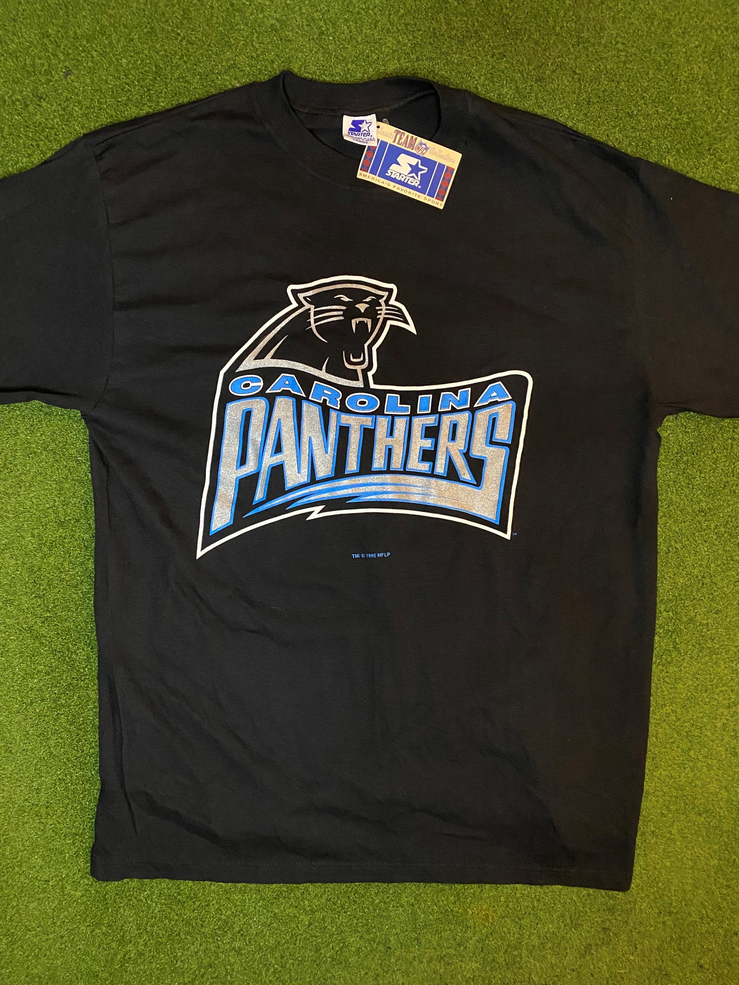 1995 Carolina Panthers - Kerry Collins - NWT - Vintage NFL T-Shirt (Large) Gametime Vintage