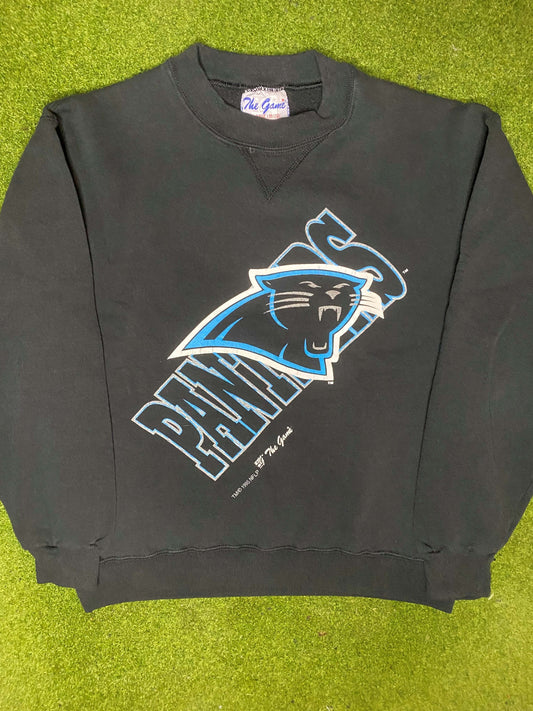 1995 Carolina Panthers - Double Sided - Vintage NFL Sweatshirt (Youth XL)