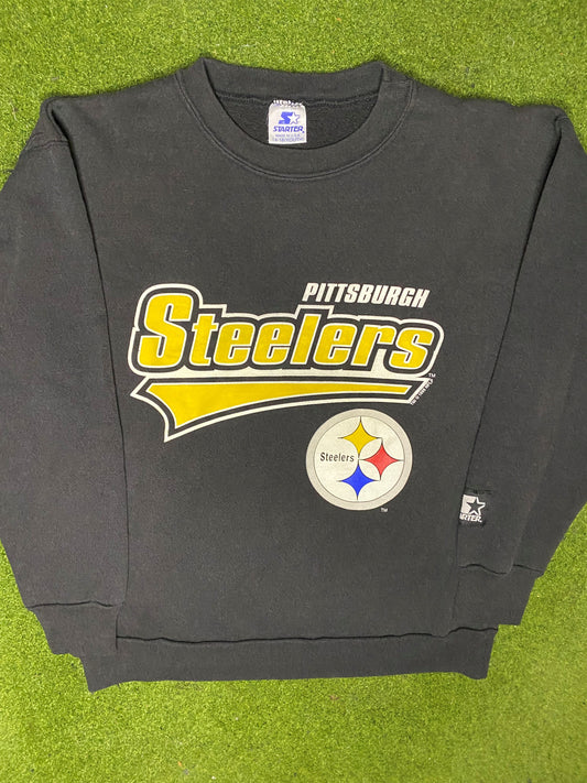 1995 Pittsburgh Steelers - Vintage NFL Sweatshirt (Youth Large)