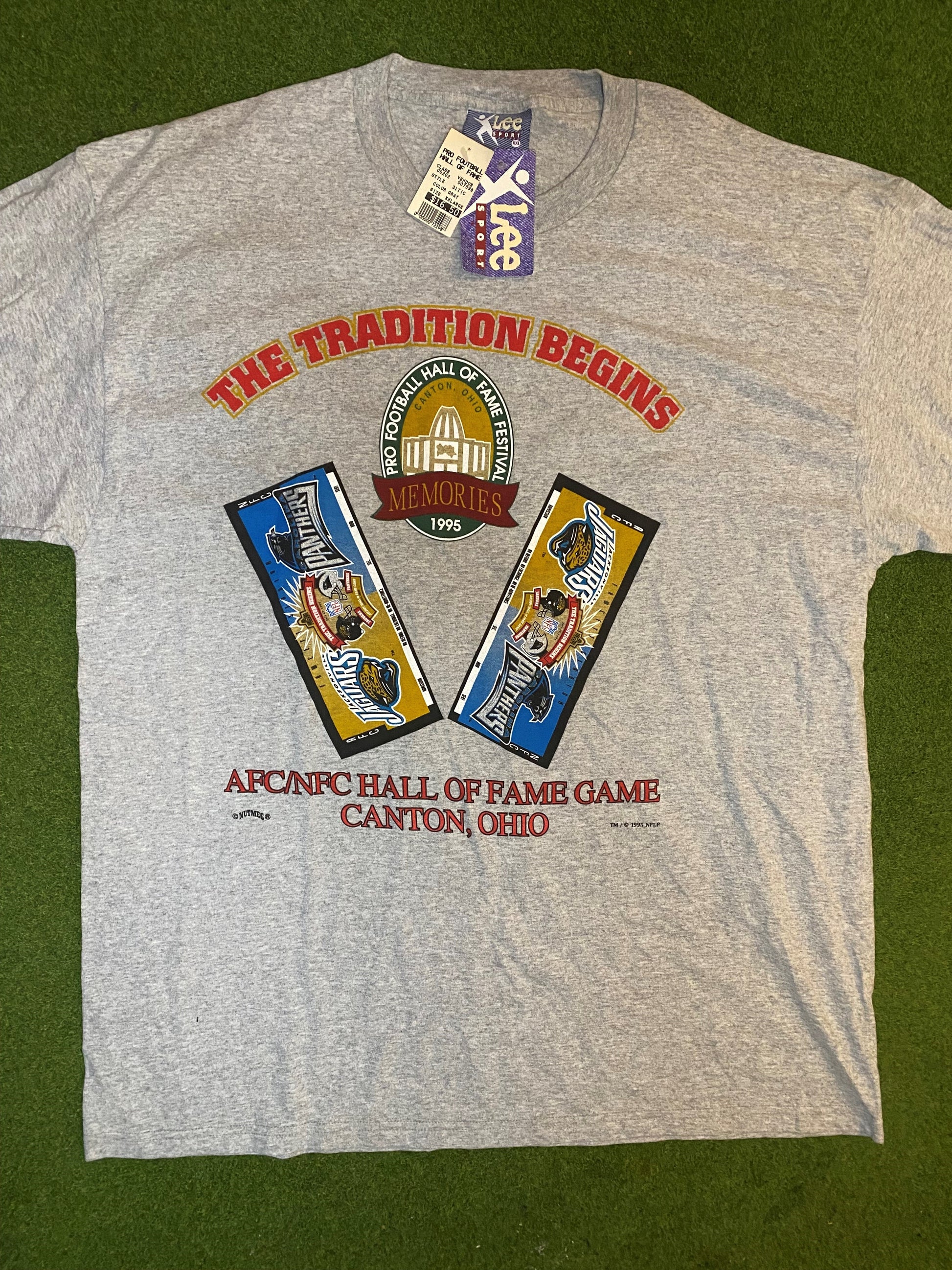 1995 Carolina Panthers - The Tradition Begins - NWT - Vintage NFL T-Shirt (2XL)