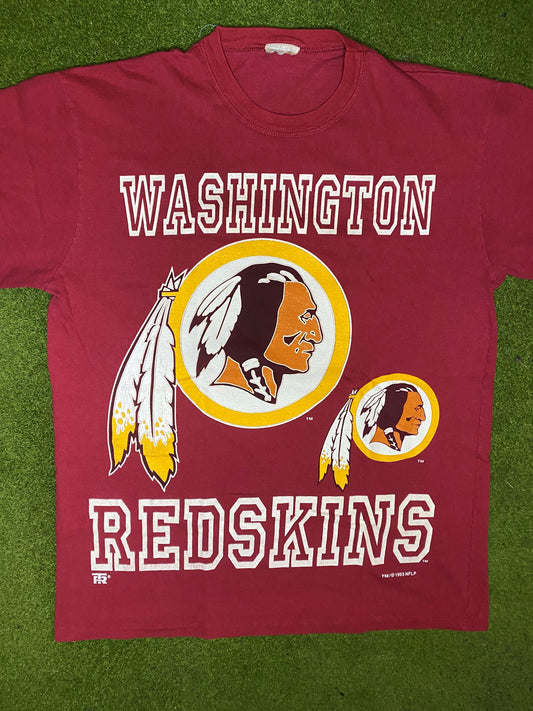 1995 Washington Redskins - Vintage NFL T-Shirt (Large) - Gametime Vintage