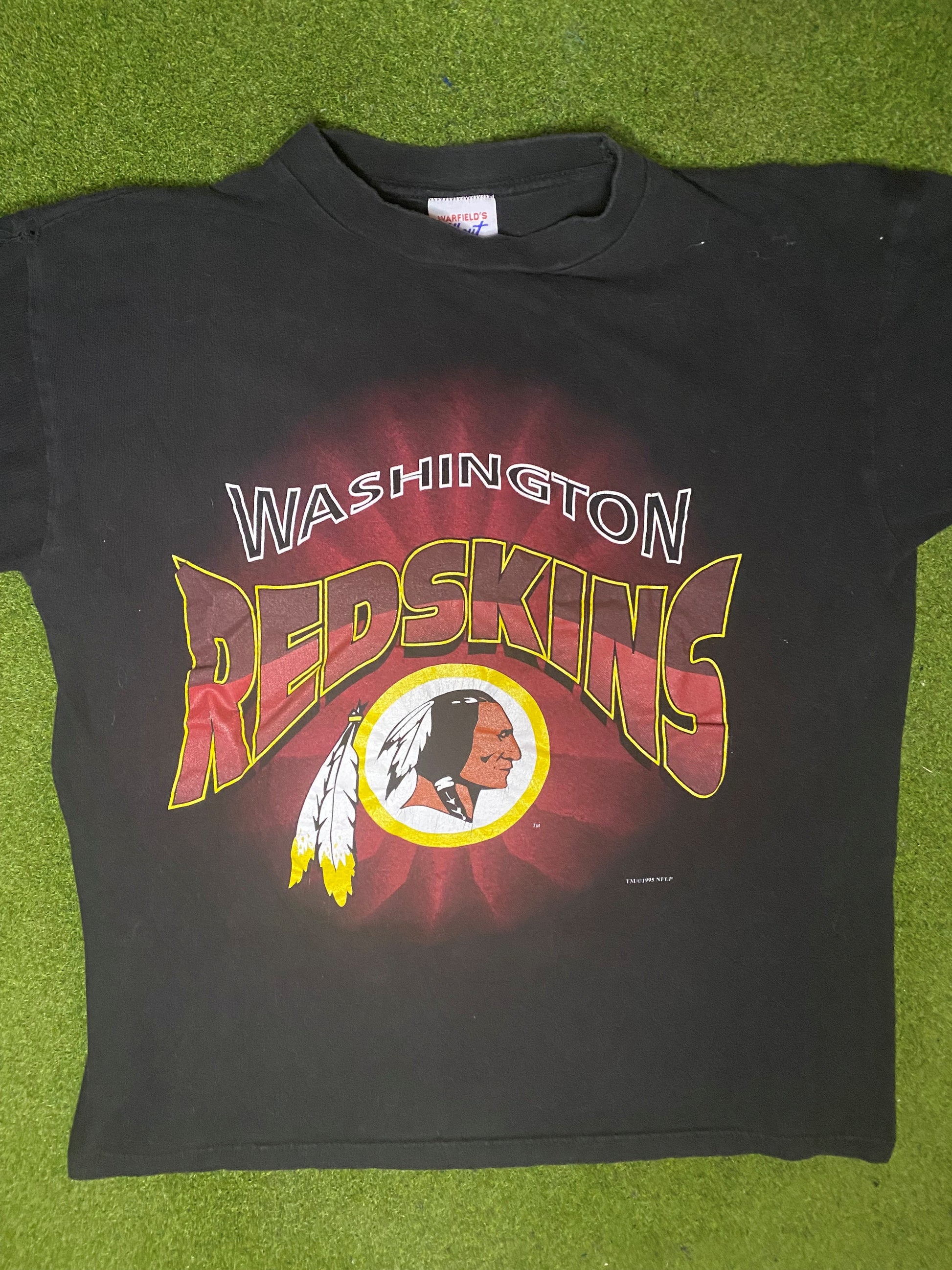 1995 Washington Redskins - Vintage NFL T Shirt (Large) - Gametime Vintage