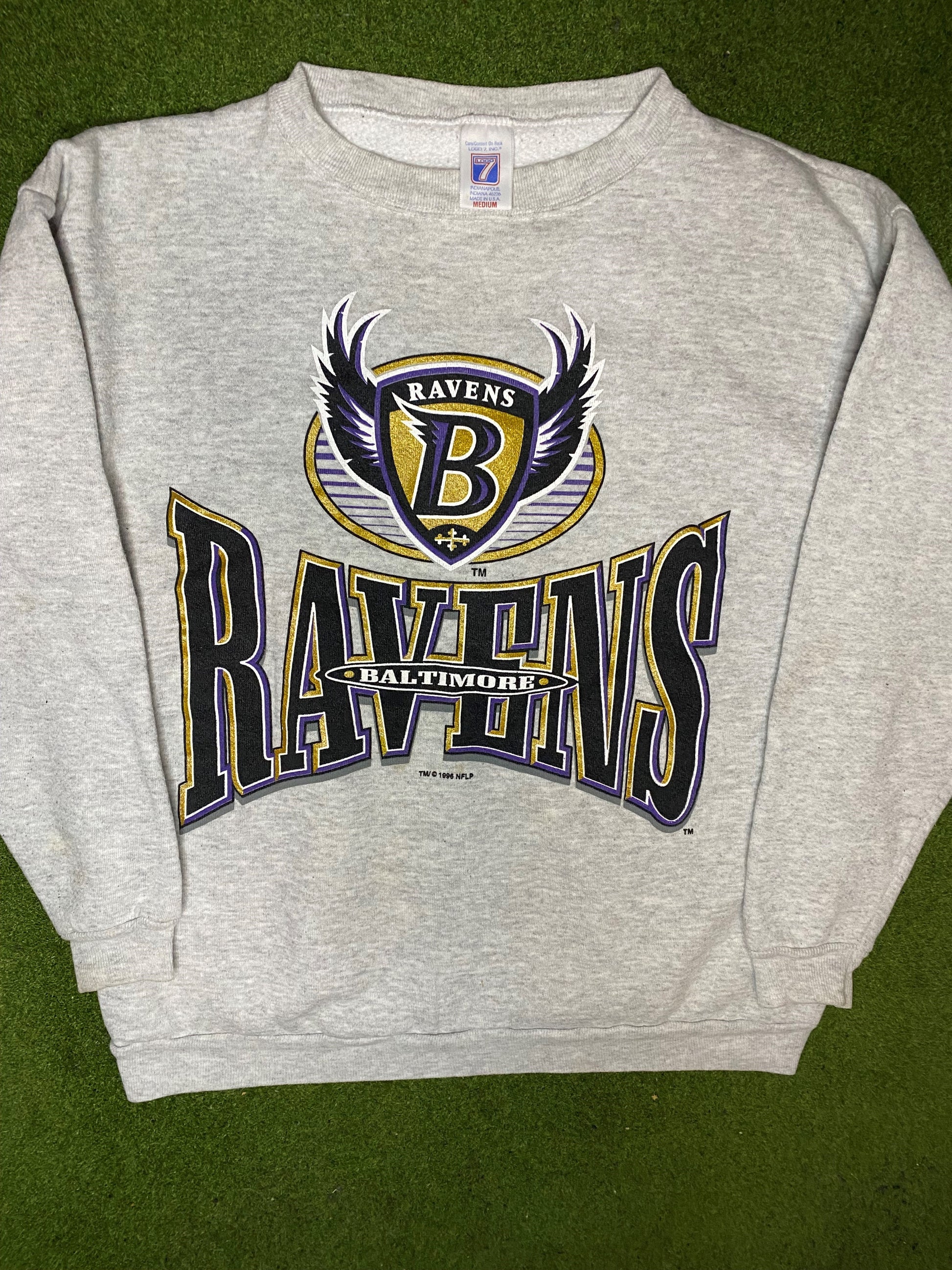 1996 Baltimore Ravens - Vintage NFL Sweatshirt (Medium)