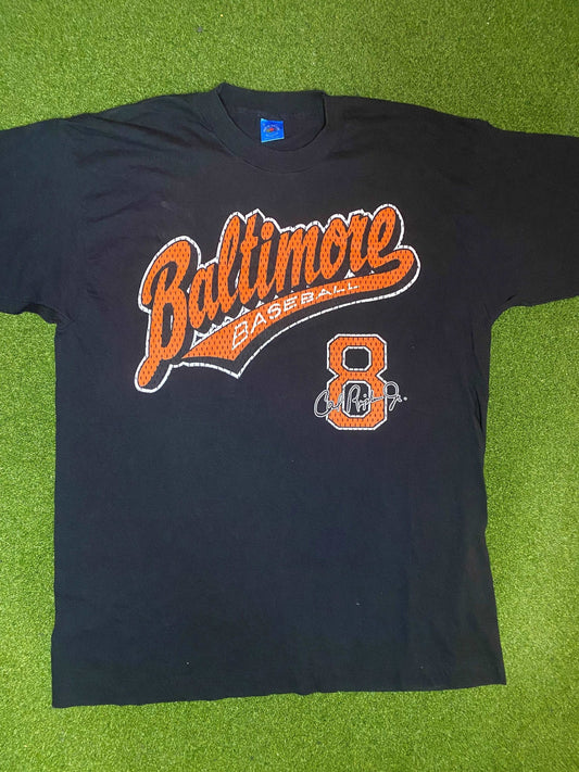 1996 Baltimore Orioles - Cal Ripken Jr #8 - Vintage MLB Player Shirt (XL) Gametime Vintage