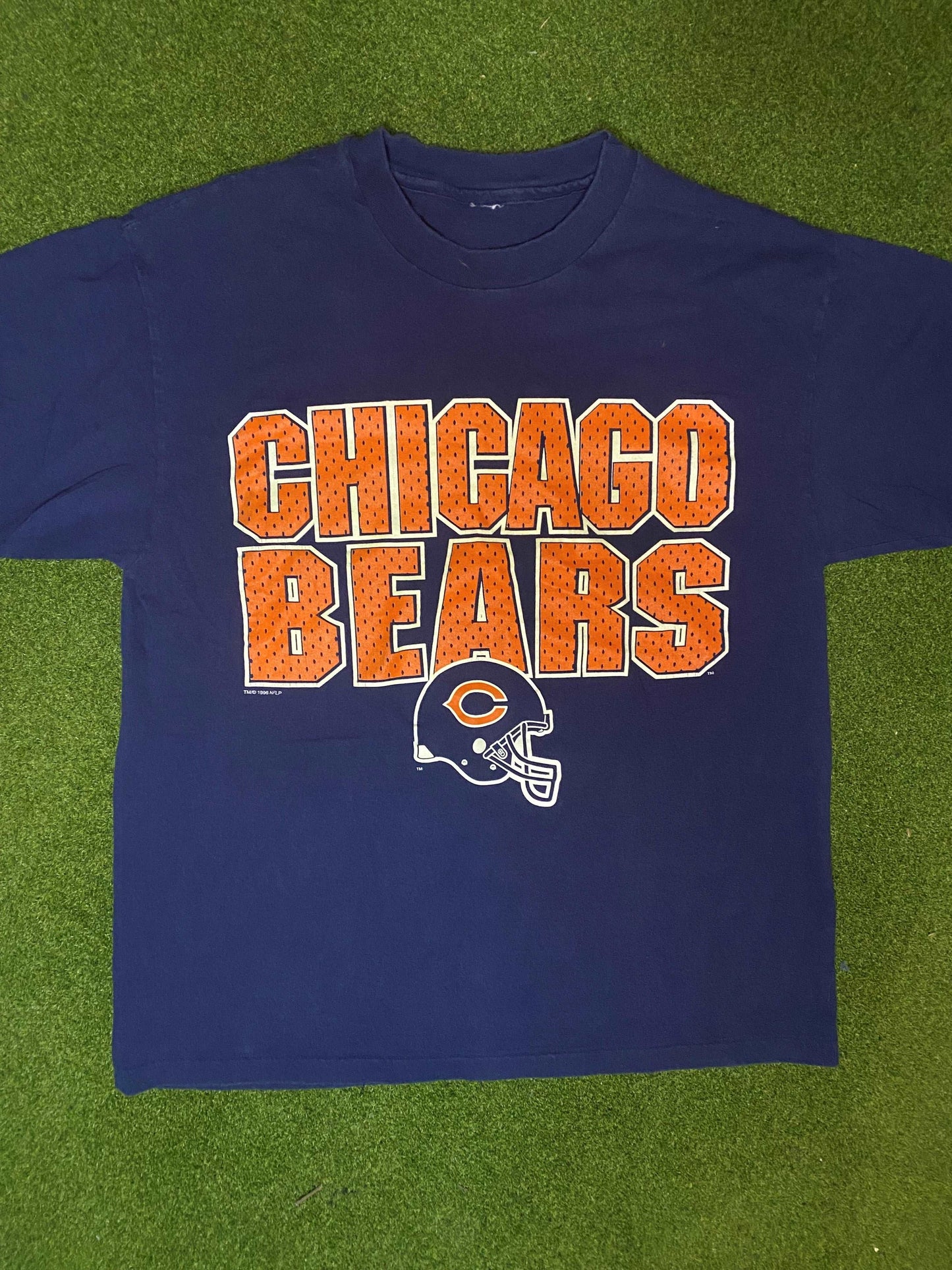 1996 Chicago Bears - Vintage NFL Tee Shirt (Large) Gametime Vintage