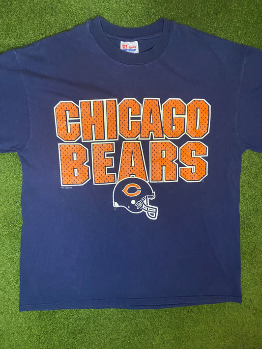 1996 Chicago Bears - Vintage NFL T-Shirt (Large) - Gametime Vintage