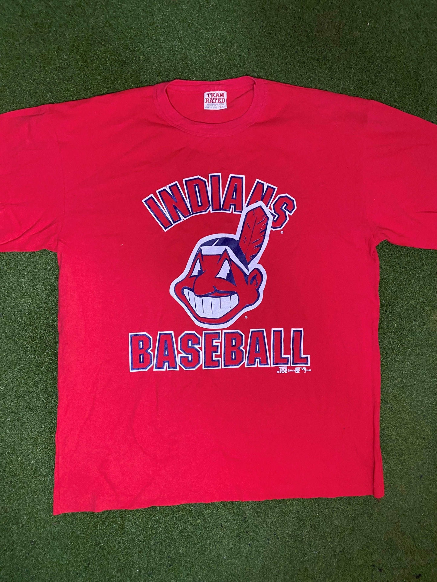 1996 Cleveland Indians - Vintage MLB T-Shirt (Large)