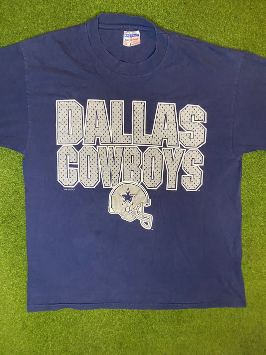 1996 Dallas Cowboys - Vintage NFL T-Shirt (Large) Gametime Vintage