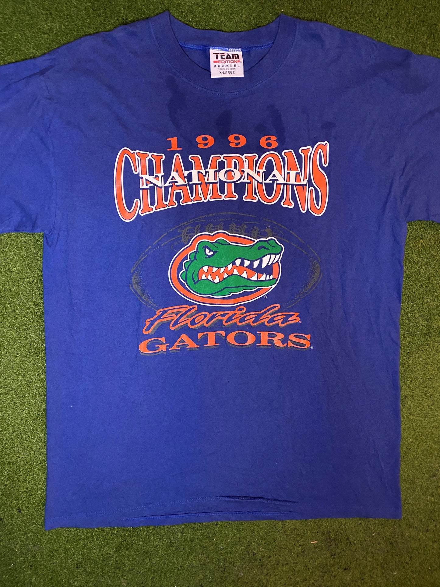 1996 Florida Gators - National Champions - Vintage College Football Tee (XL)