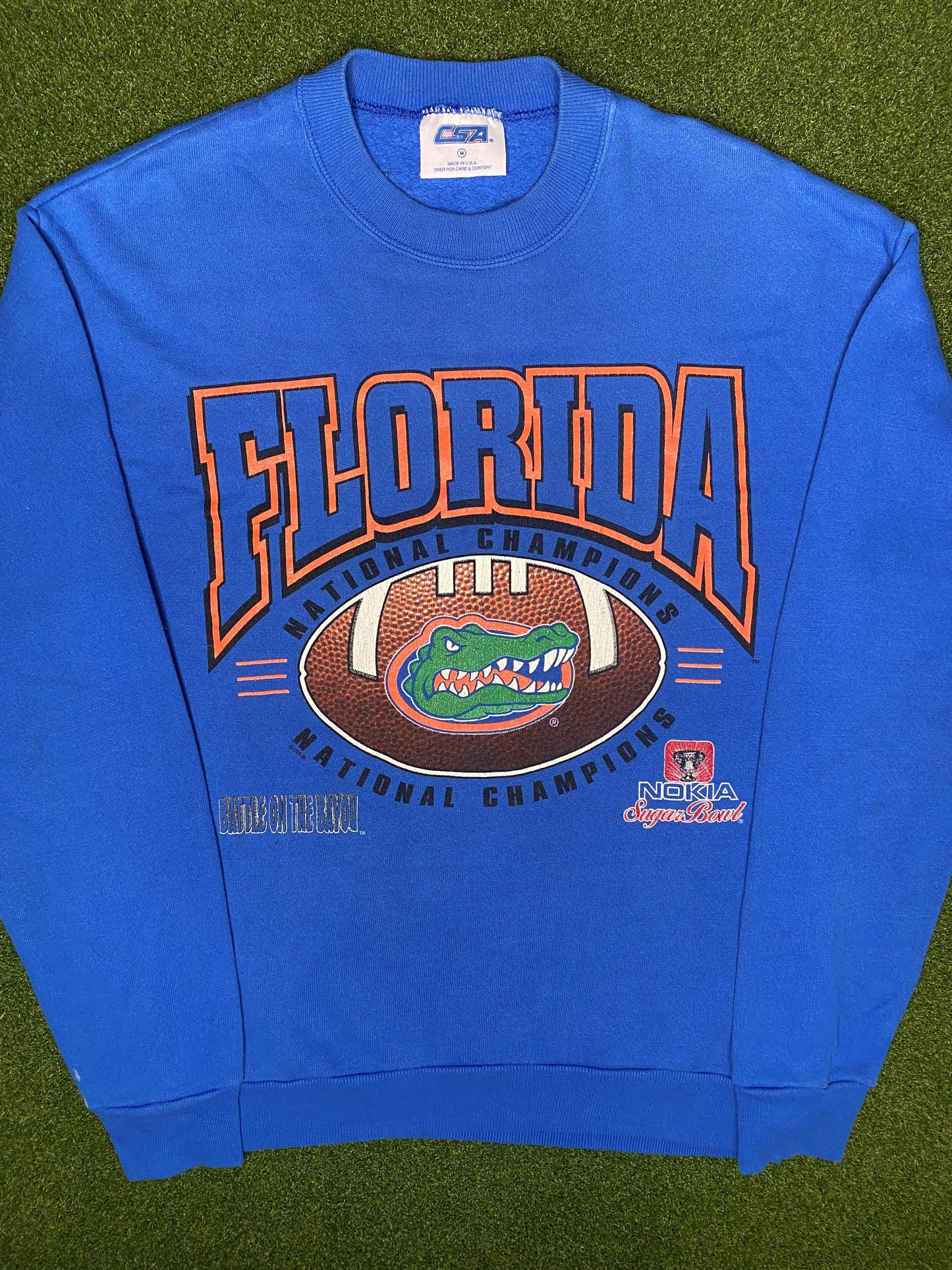1996 Florida Gators - National Champions - Vintage College Sweatshirt (Medium)