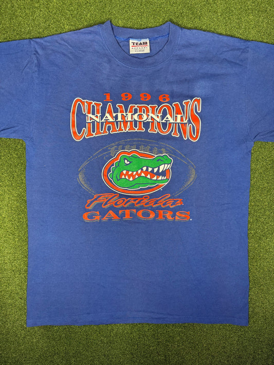 1996 Florida Gators - National Champions - Vintage College Football Tee (XL)