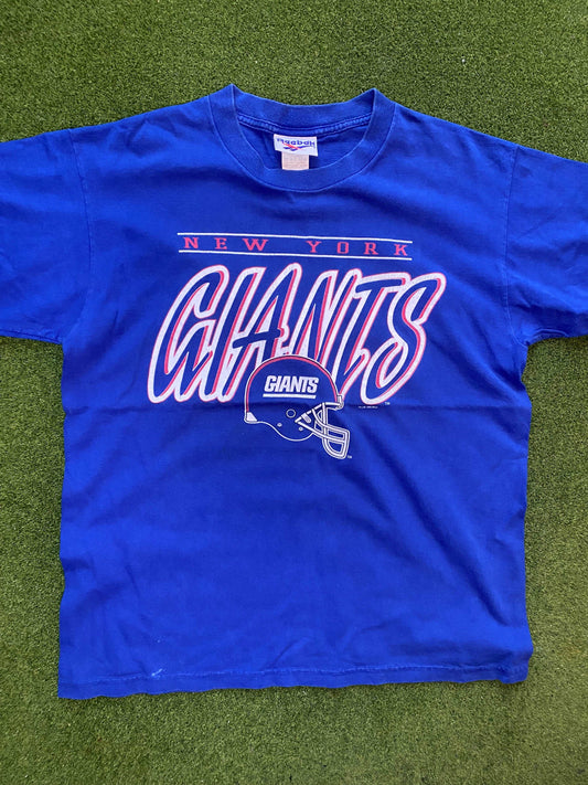 1996 New York Giants - Reebok - Vintage NFL T-Shirt (Large) Gametime Vintage