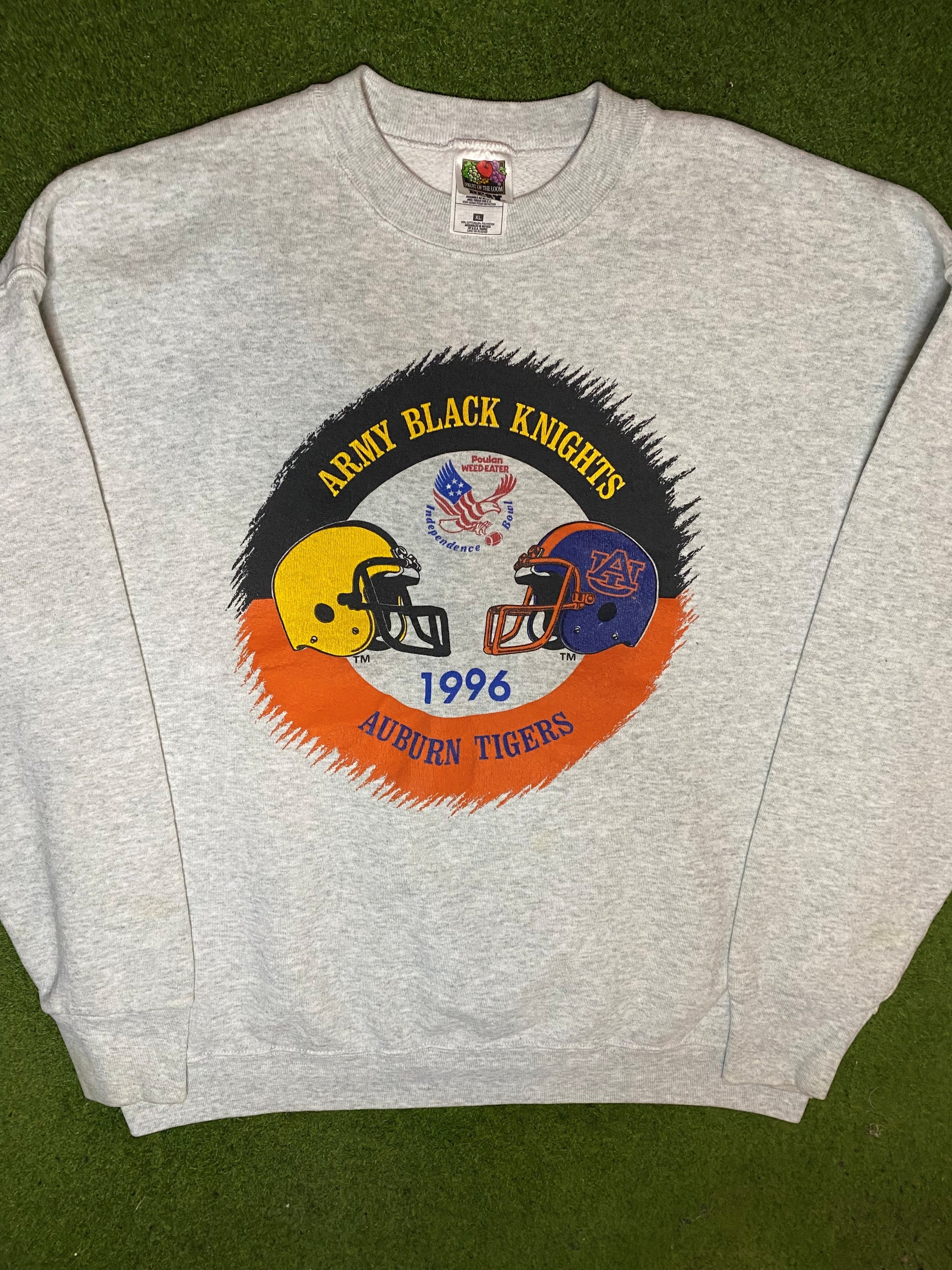 1996 Independent Bowl - Auburn Tigers Vs. Army Black Knights - Vintage College Sweatshirt (XL)