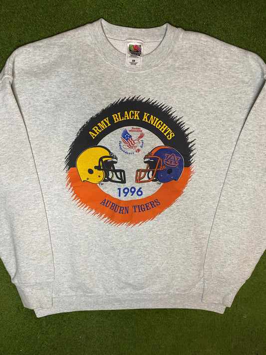 1996 Independent Bowl - Auburn Tigers Vs. Army Black Knights - Vintage College Sweatshirt (XL) Gametime Vintage