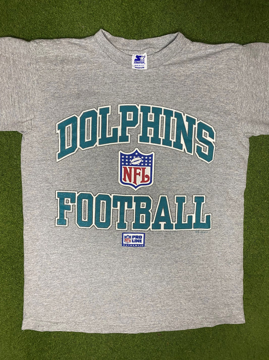 1996 Miami Dolphins - Vintage NFL Tee (Medium) Gametime Vintage