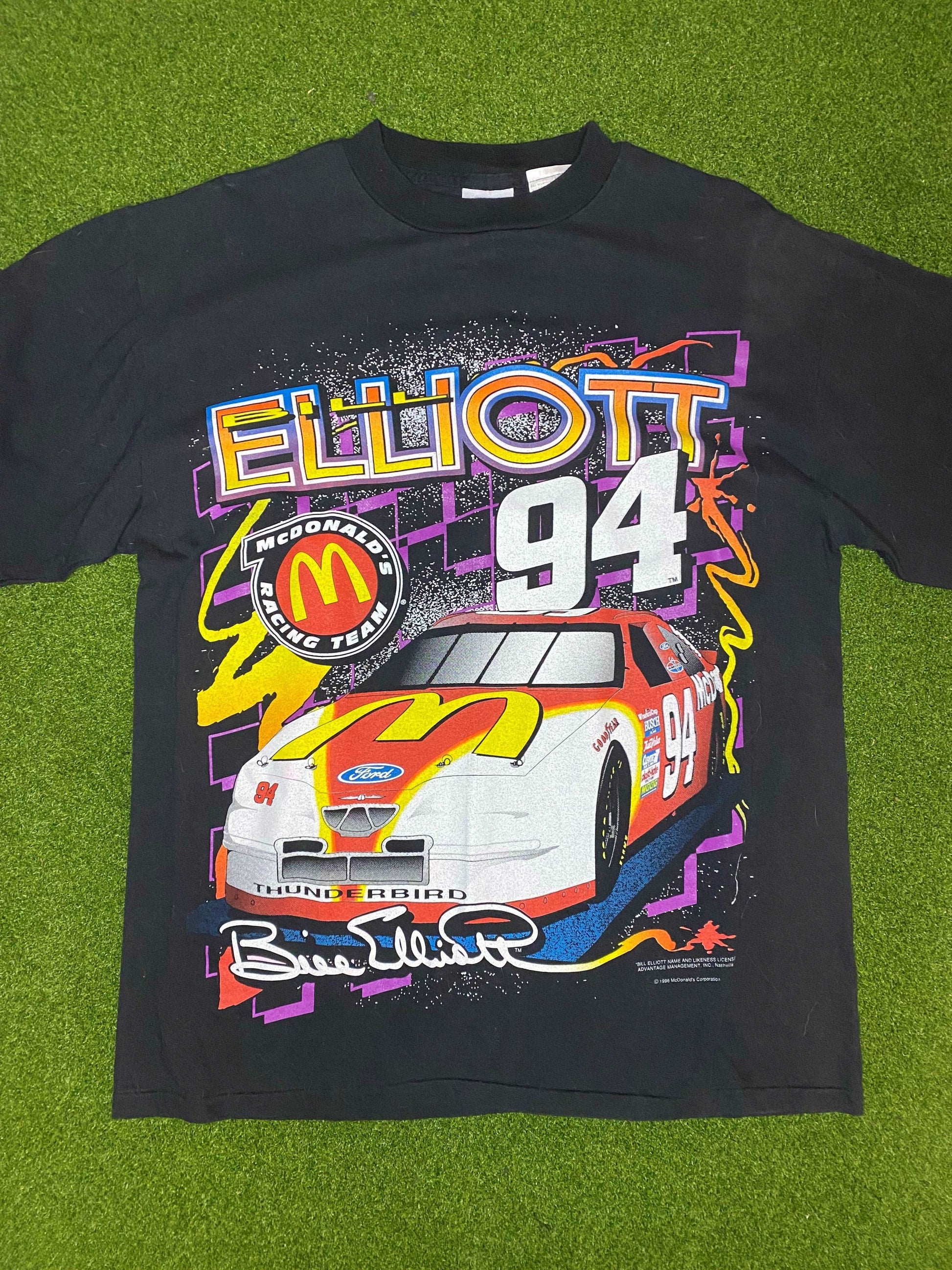 Bill Elliott 1996 Collect-A-Card Mcdonald's Racing Team Insert MBE-1 – Grants Cards and Collectibles Bill Elliott 1996 Collect-A-Card Mcdonald's Racing Team Insert MBE-1 – Grants Cards and Collectibles
